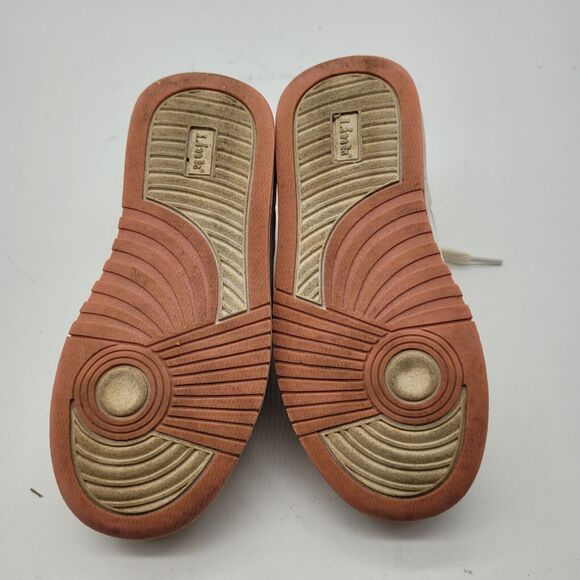 Link girls toddler Size 13 Sneakers Shoes Suede Lace Up Colorblock White pink - Picture 6 of 7